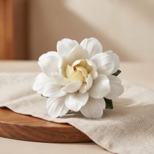 Gardenia Blossom Ceramic – Handcrafted Floral Decor